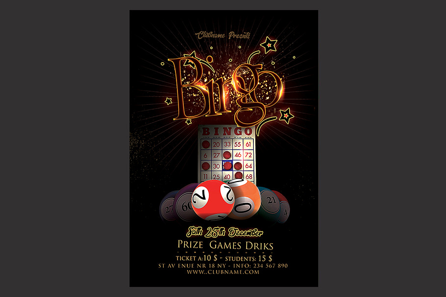 Bingo Flyer in Flyer Templates - product preview 8