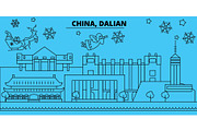 China, Dalian winter holidays