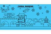 China, Nanjing winter holidays