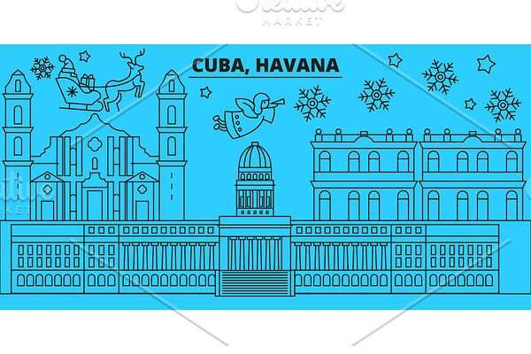 Cuba, Havana city winter holidays