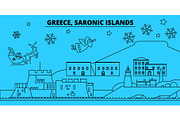 Greece, Saronic Islands winter