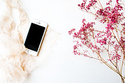 Styled stock photo lace iphone