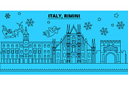 Italy, Rimini winter holidays