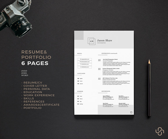 Alpha Resume Template in Resume Templates - product preview 2