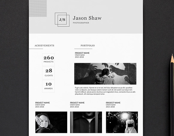 Alpha Resume Template in Resume Templates - product preview 8