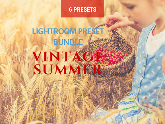 6 Summer Vintage Lightroom Presets in Photoshop Plugins - product preview 3