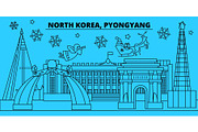 North Korea, Pyongyang winter