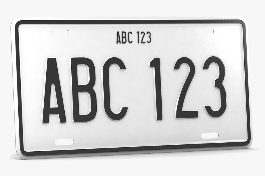 CAR LICENSE PLATE in Vehicles - product preview 1