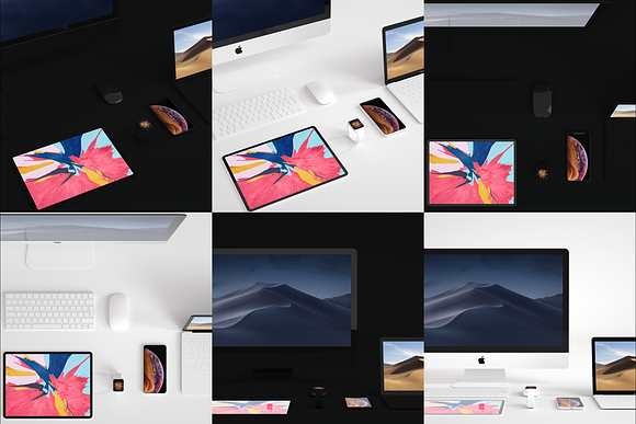 Apple Devices All In One Mockup 5K in Mobile & Web Mockups - product preview 1