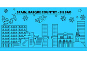 Spain, Bilbao, Basque Country winter