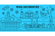 Spain, San Sebastian winter holidays