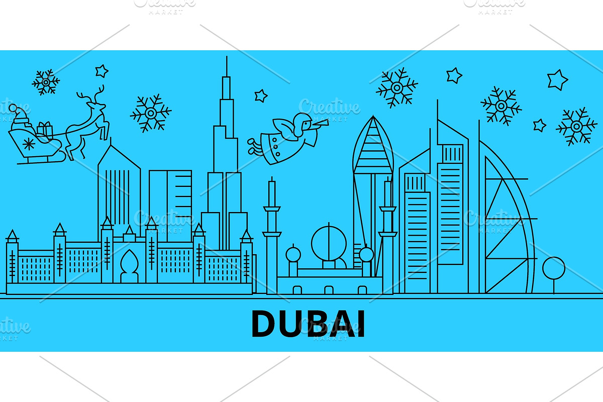 United Arab Emirates, Dubai winter in Illustrations - product preview 8