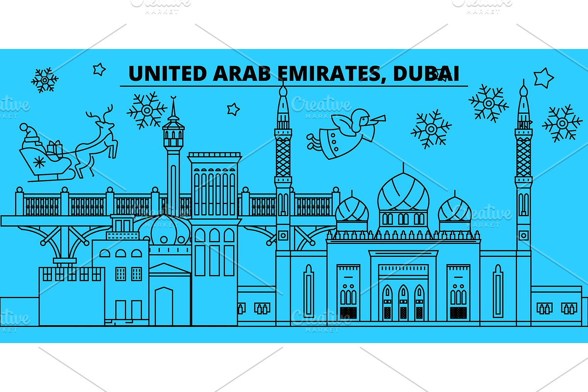 United Arab Emirates, Dubai city in Illustrations - product preview 8