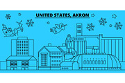 United States, Akron winter holidays