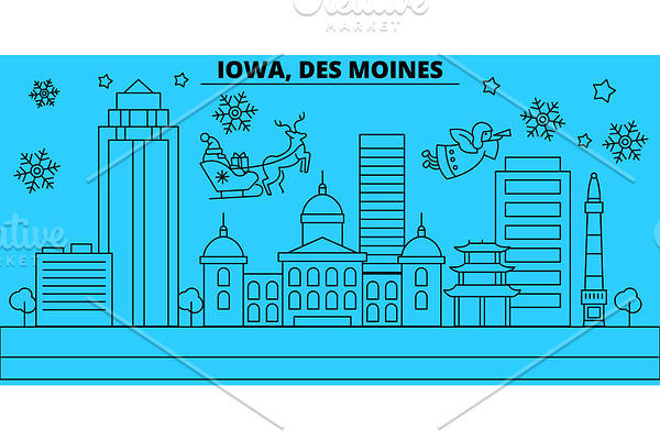 United States, Des Moines winter