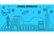United States, Honolulu winter