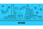 United States, Miami city winter