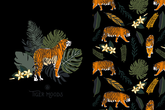 Tiger Moods in Illustrations - product preview 3