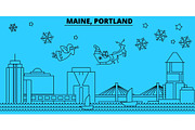 United States, Portland Maine winter
