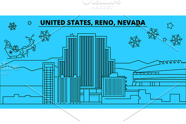 United States, Reno, Nevada winter