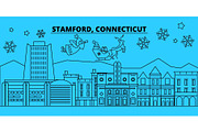 United States, Stamford winter