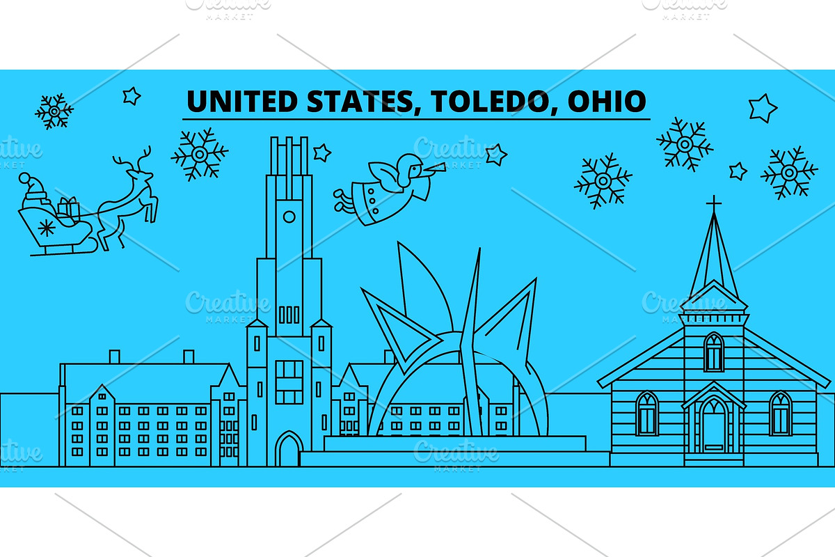 United States, Toledo winter in Illustrations - product preview 8
