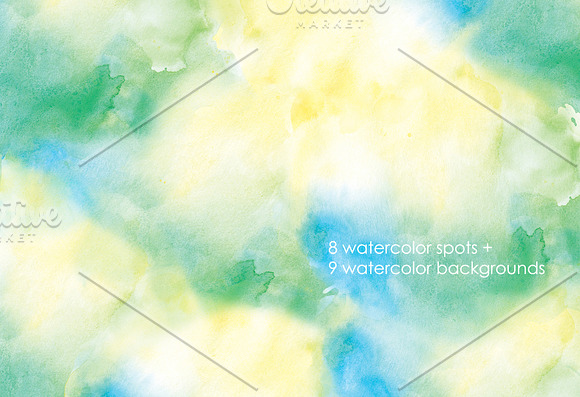 Watercolor spots in Textures - product preview 9