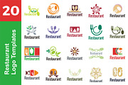 20 Logo Reataurant Templates Bundle