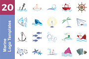 20 Logo Marine Templates Bundle