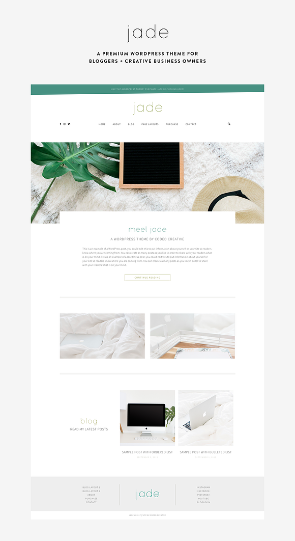 Jade - A Theme for Creatives in WordPress Blog Themes - product preview 4