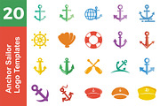 20 Logo Anchor Sailor Bundle