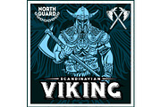 Set of viking emblems, labels and
