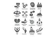 Business management icons Pack 46