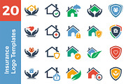20 Logo Insurance Templates Bundle