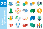 20 Logo Network Templates Bundle