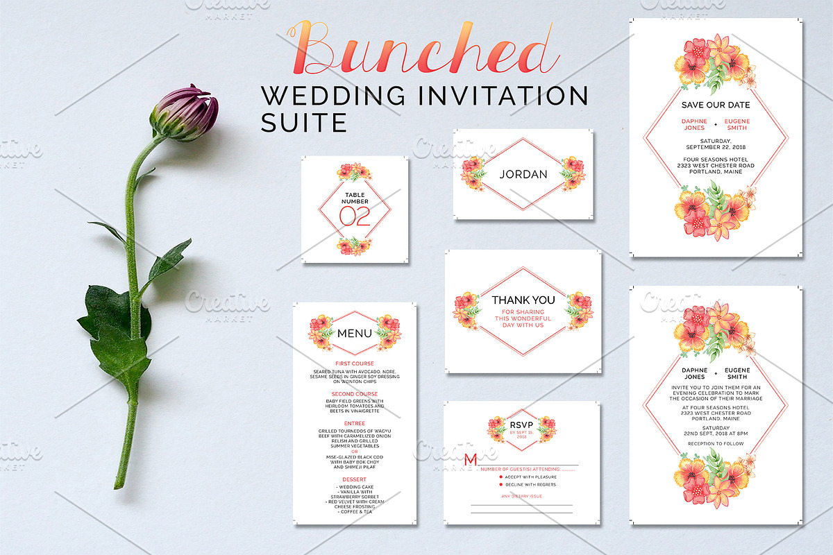 Bunched Wedding Suite in Wedding Templates - product preview 8