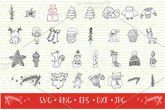 Christmas clipart  in Illustrations - product preview 1
