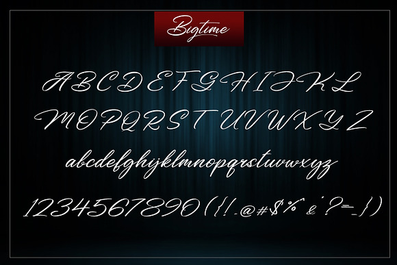 Bigtime Script - Bold Signature in Bold Fonts - product preview 8