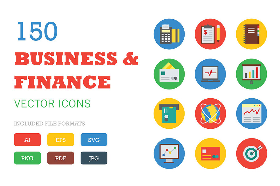 150 Business and Finance Vector Icon
