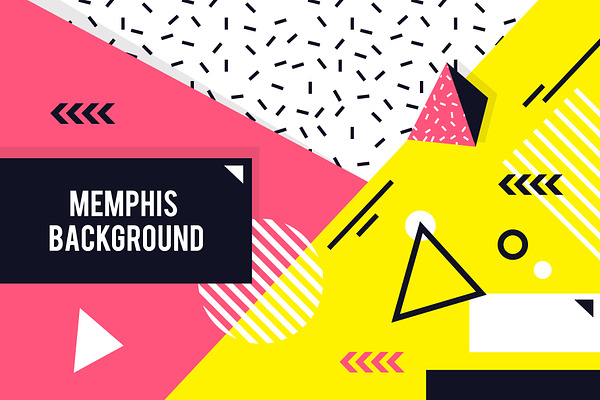 Memphis geometric background