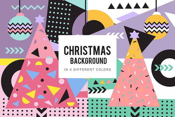 Christmas  geometric background