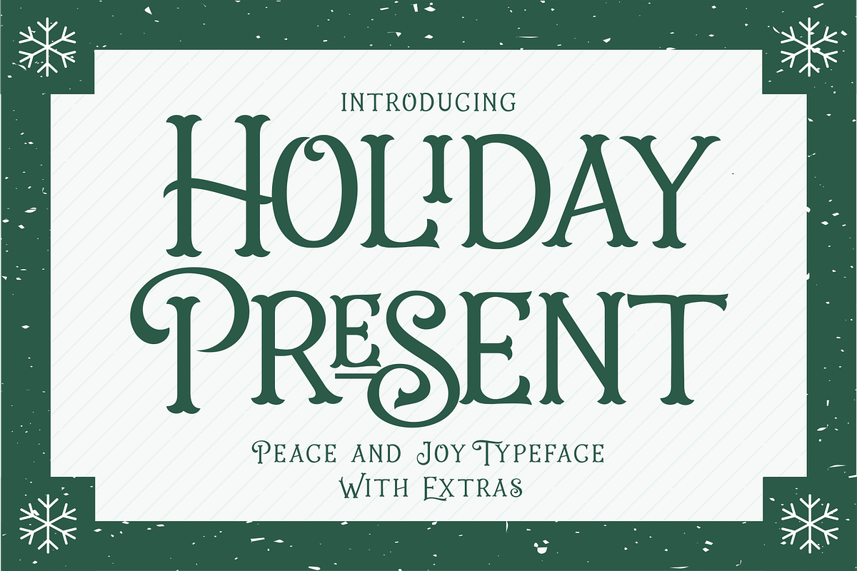 Holiday Present Fonts in Display Fonts - product preview 8