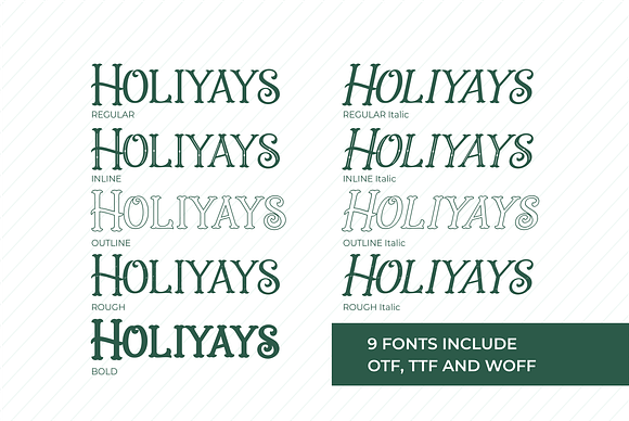 Holiday Present Fonts in Display Fonts - product preview 4