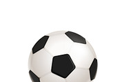 Realistic glossy football ball