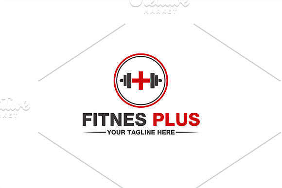 Fitness Plus | Logo Template in Logo Templates - product preview 2