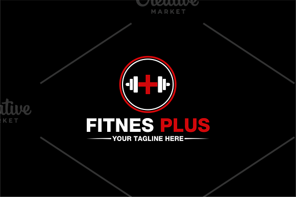 Fitness Plus | Logo Template in Logo Templates - product preview 3