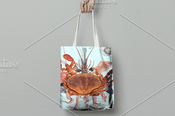 Yummy seafood illustrations in Illustrations - product preview 12