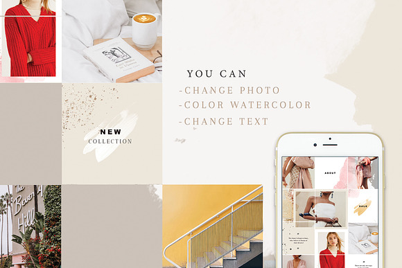 Instagram puzzle in Instagram Templates - product preview 4