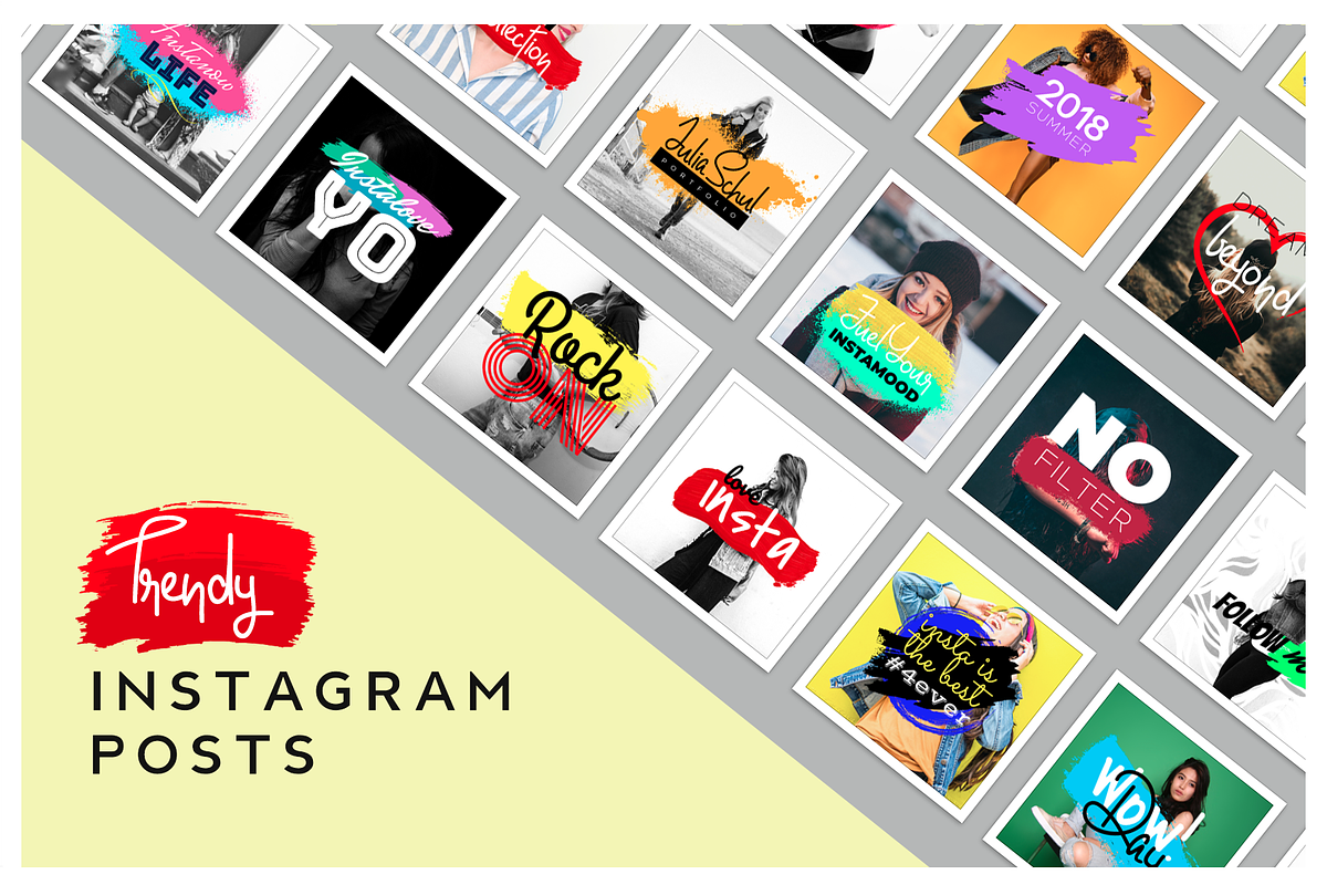 Trendy Instagram Posts Templates in Instagram Templates - product preview 8