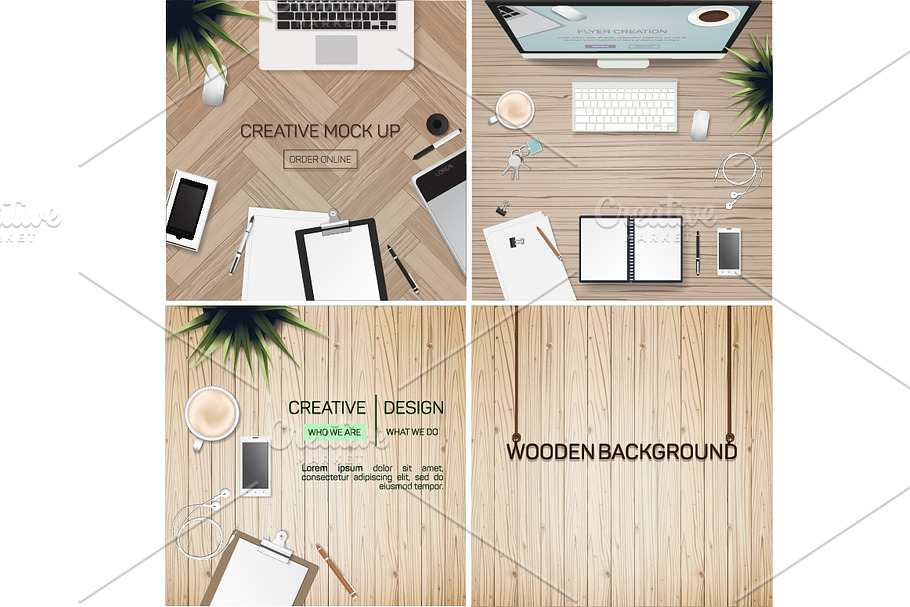 Concept of Creative Office Workspace in Product Mockups - product preview 8
